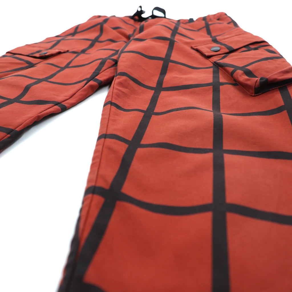 NIKE × Patta Cargo Pants S Red Check Stretch NRG Cargo Pant Webbing Belt AH6489-689