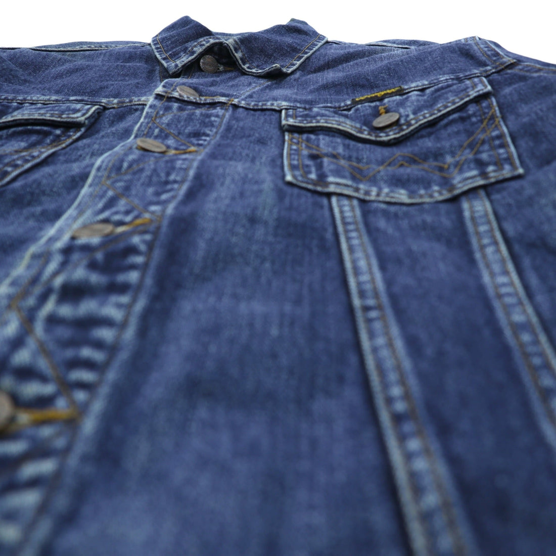 Wrangler 90年代 デニムジャケット Gジャン M インディゴ AUTHENTIC WESTERN 4ポケット