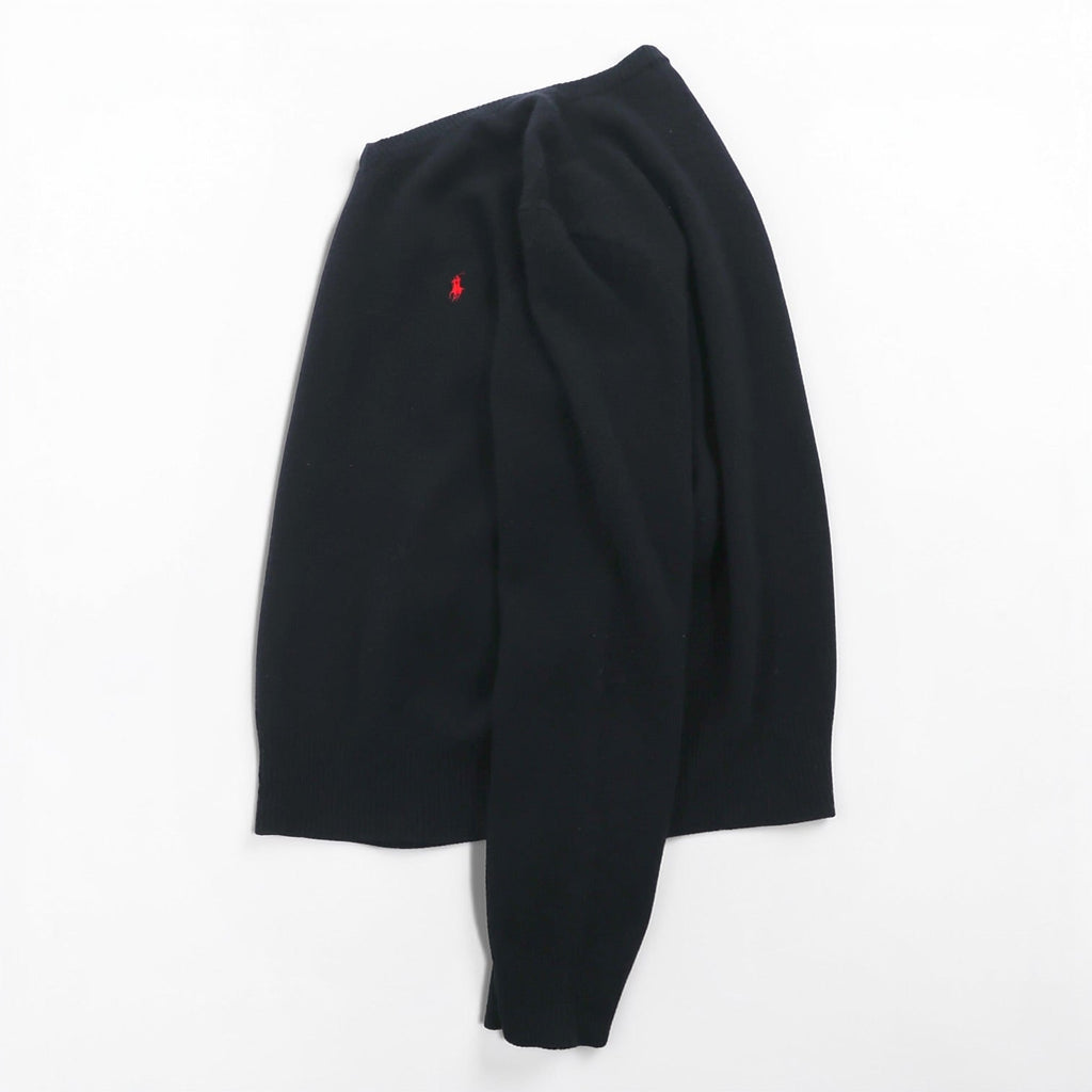 Polo Ralph Lauren 90s knit sweater, size L, Italian wool, with small pony embroidery