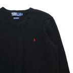 Polo Ralph Lauren 90s knit sweater, size L, Italian wool, with small pony embroidery