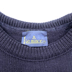 Le minor 90年代 フランス製 ヴィンテージ ニット セーター L ネイビー ケーブル編み