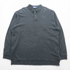 Polo Ralph Lauren 90年代 ポロシャツ ラガーシャツ 2XL グレー ペルー製 スモールポニー刺繍 ビッグサイズ