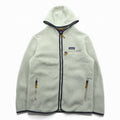 Patagonia レトロ パイル フーディー フリースジャケット L ベージュ ペリカン ジップパーカー 22806