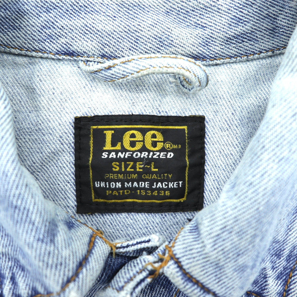 Lee 90s Vintage 701 RIDER JACKET Denim Jacket G Jean L Indigo UNION MADE JACKET 153436