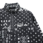 Levi's フィールドコート ミリタリージャケット XL ペイズリー フード収納 KEARNY FIELD COAT BANDANA REMIX A4419-0003
