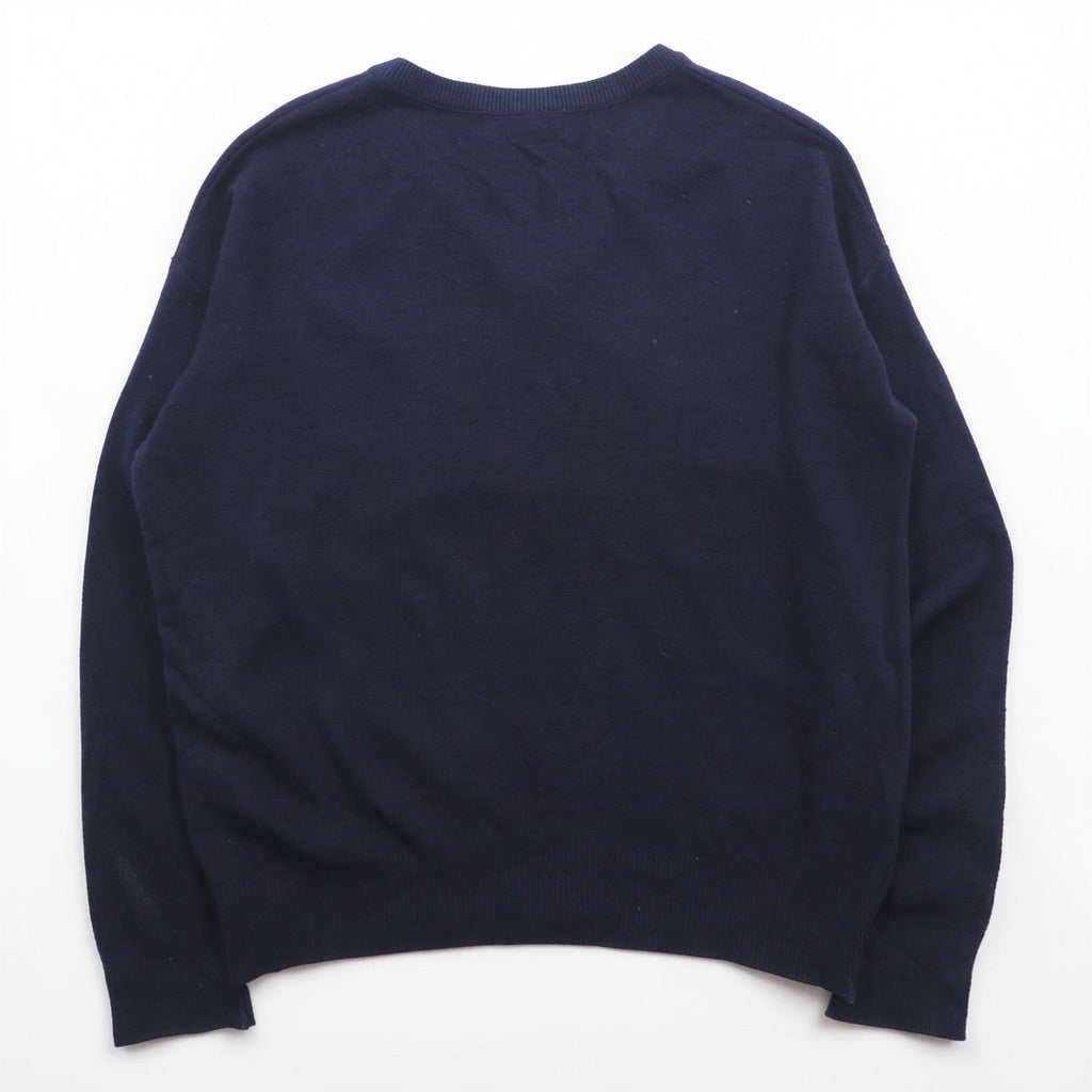 Vintage CHEMISE LACOSTE 80s Made in France V-neck knit sweater L French Lacoste