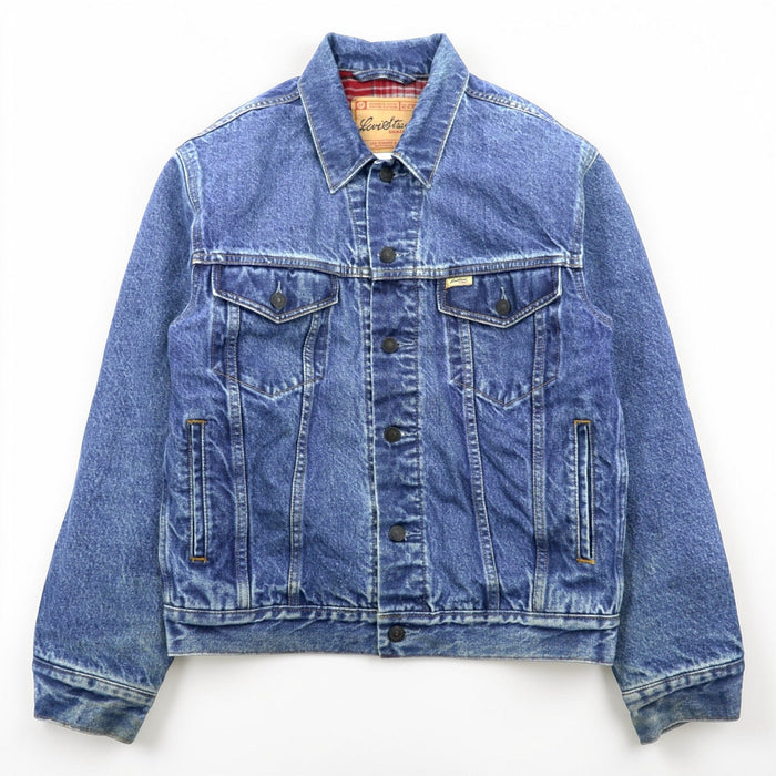 Levi's 00年代 ヴィンテージ デニム トラッカージャケット Gジャン S インディゴ チェック ネルライナー 909014518