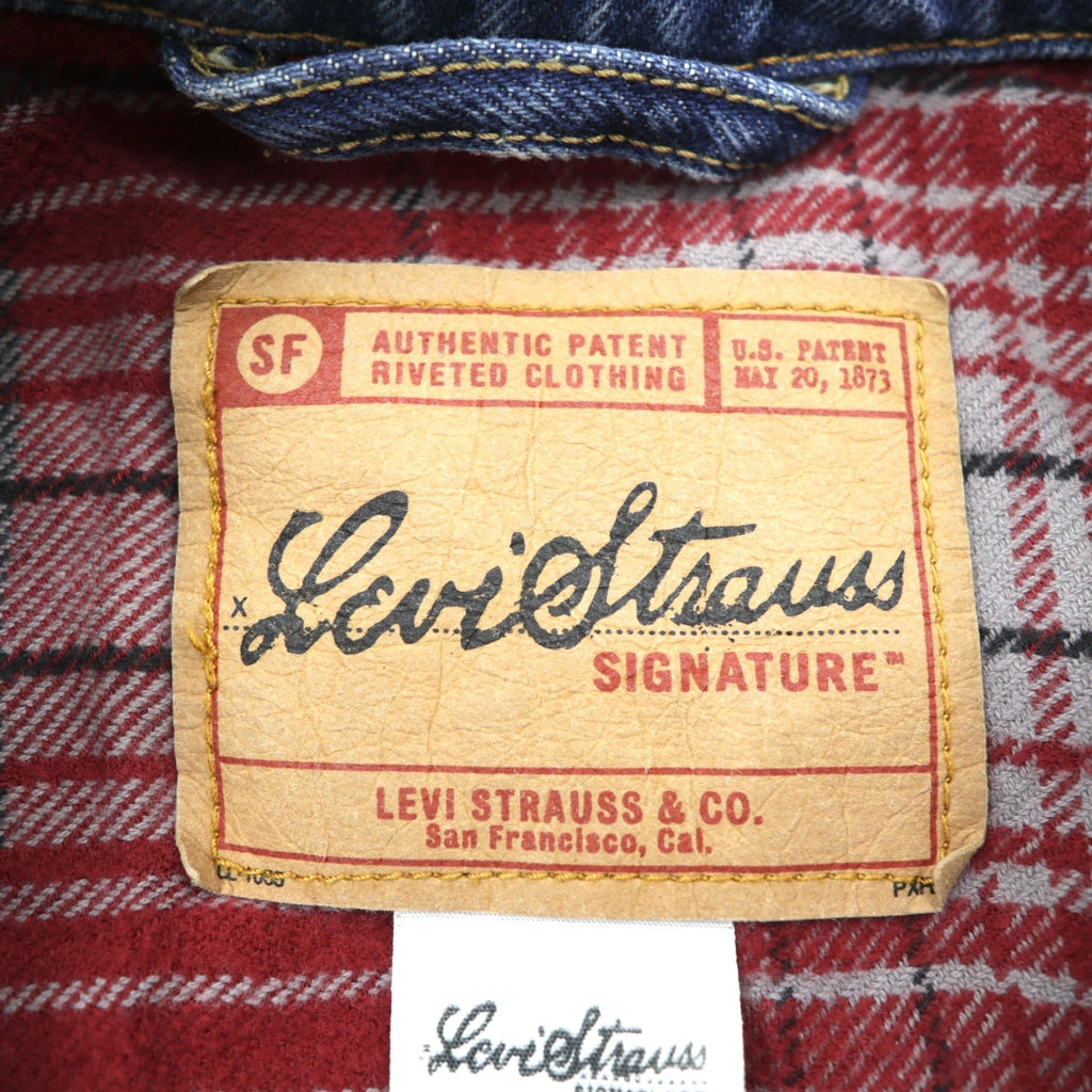 Levi Strauss 2000s Flannel-Lined Denim Jacket, Size Small, 909014518