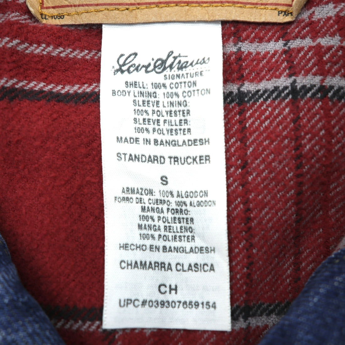 Levi Strauss 2000s Flannel-Lined Denim Jacket, Size Small, 909014518