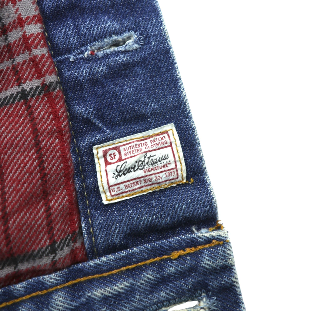 Levi Strauss 2000s Flannel-Lined Denim Jacket, Size Small, 909014518