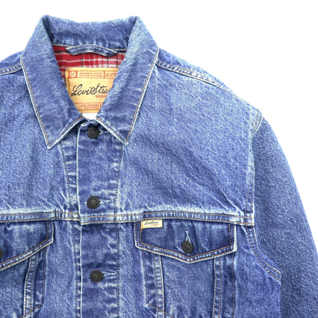 Levi Strauss 2000s Flannel-Lined Denim Jacket, Size Small, 909014518