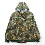 Carhartt Remade Realtree Camo Duck Active Hoodie Chore Coat Hunting Jacket, Size L