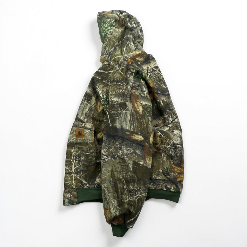 Carhartt Remade Realtree Camo Duck Active Hoodie Chore Coat Hunting Jacket, Size L