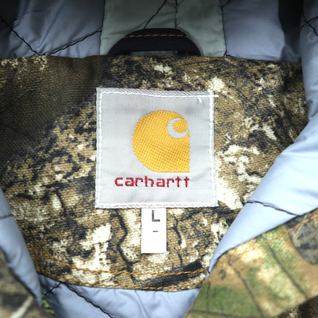 Carhartt Remade Realtree Camo Duck Active Hoodie Chore Coat Hunting Jacket, Size L