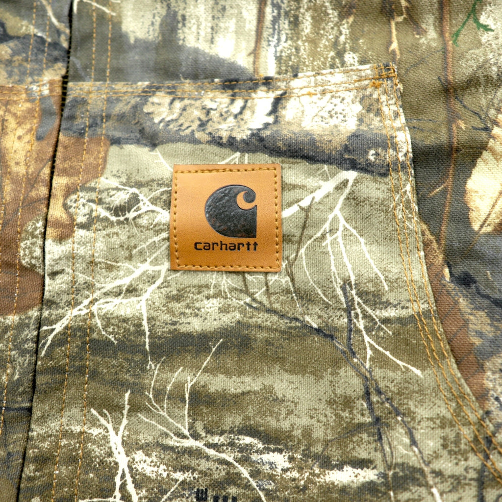 Carhartt Remade Realtree Camo Duck Active Hoodie Chore Coat Hunting Jacket, Size L