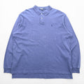 Polo Ralph Lauren 90s Long Sleeve Rugby Shirt, Sizes XXL Made in Peru, Small Pony Embroidery