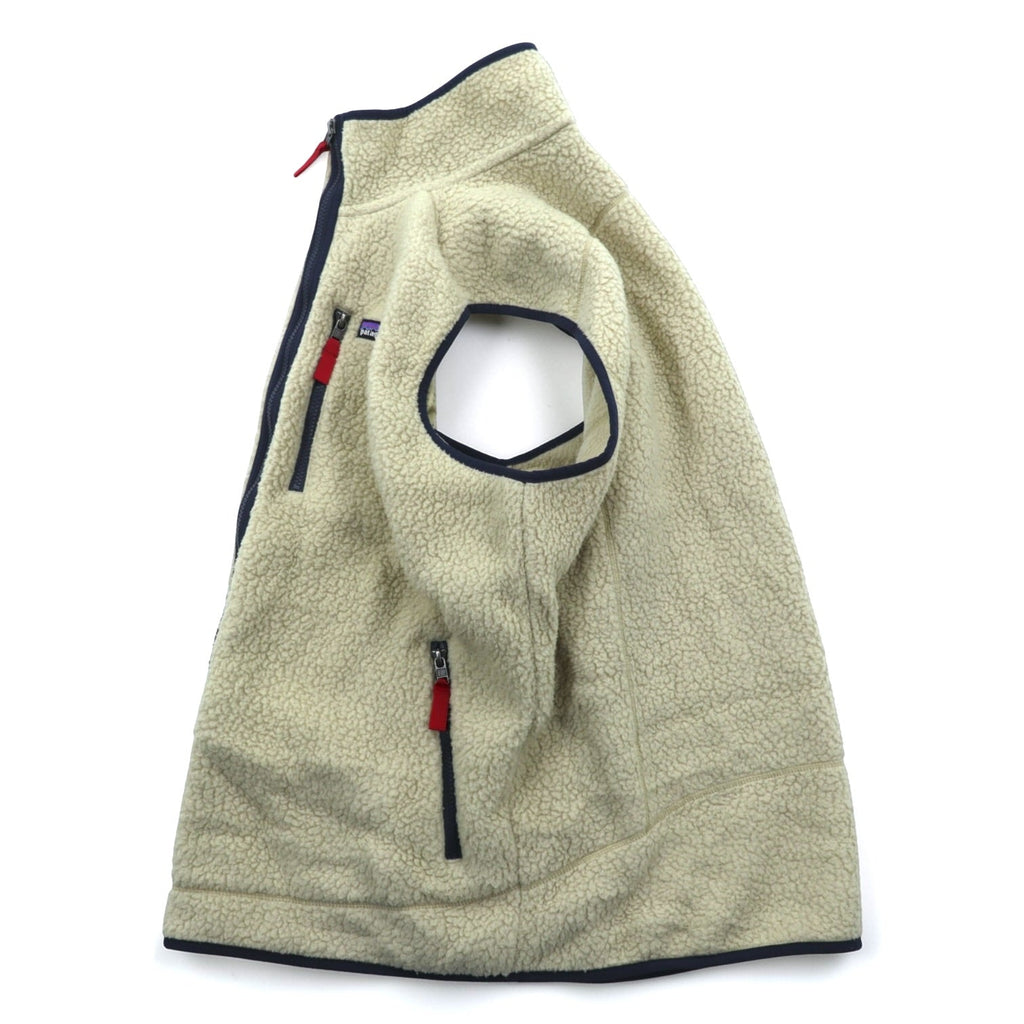 Patagonia レトロ パイル フリースベスト XL エルキャップカーキ フルジップ 胸ポケット 22821
