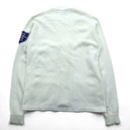 80s USA Vintage Bristol Products Award Sweater Cardigan White Size 48 USA Made Letterman