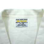 80s USA Vintage Bristol Products Award Sweater Cardigan White Size 48 USA Made Letterman