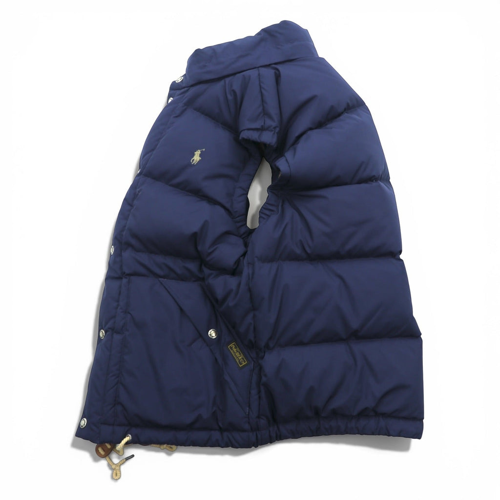 Polo Ralph Lauren White Duck Puffer Vest M with Small Pony Embroidery