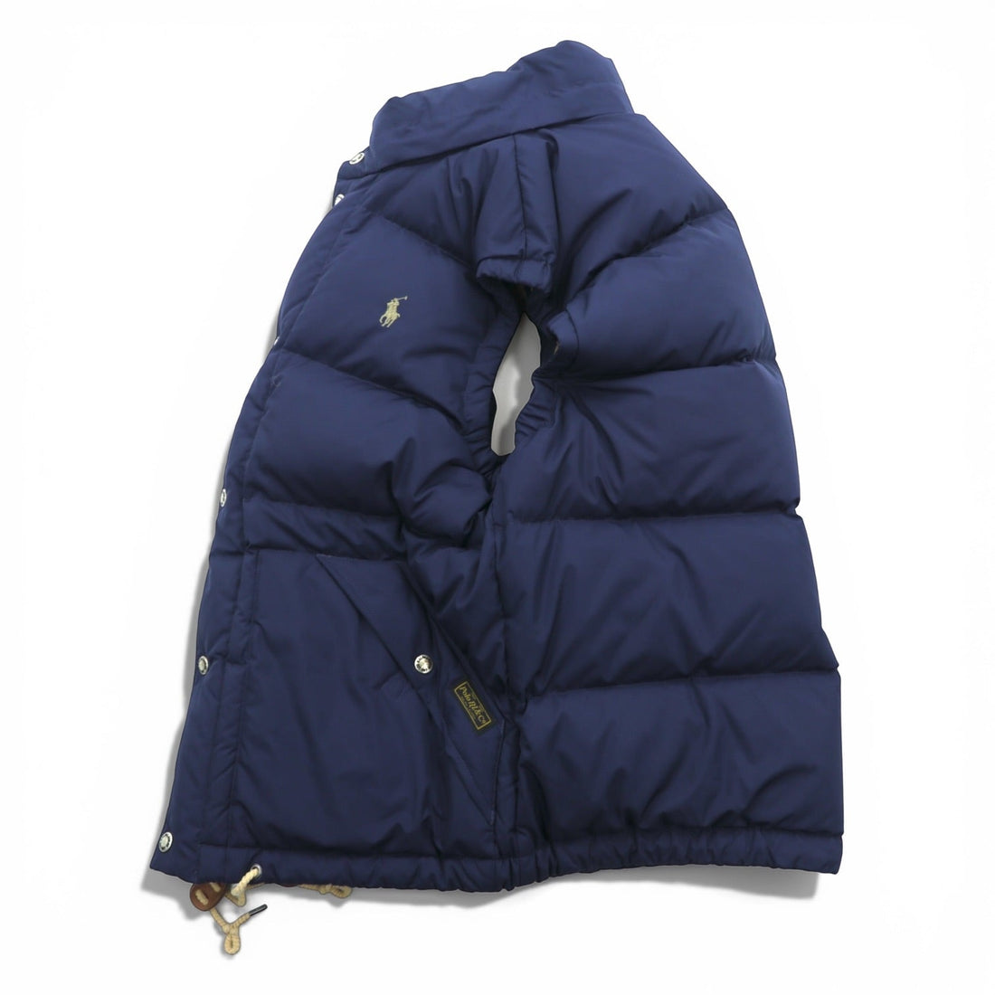 Polo Ralph Lauren White Duck Puffer Vest M with Small Pony Embroidery