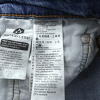 Levi's 501 ビッグE デニムパンツ ジーンズ L インディゴ CROP JAZZ POP レザーパッチ ボタンフライ PREMIUM トルコ製 36200-0225