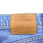 Levi's 501 ビッグE デニムパンツ ジーンズ L インディゴ CROP JAZZ POP レザーパッチ ボタンフライ PREMIUM トルコ製 36200-0225