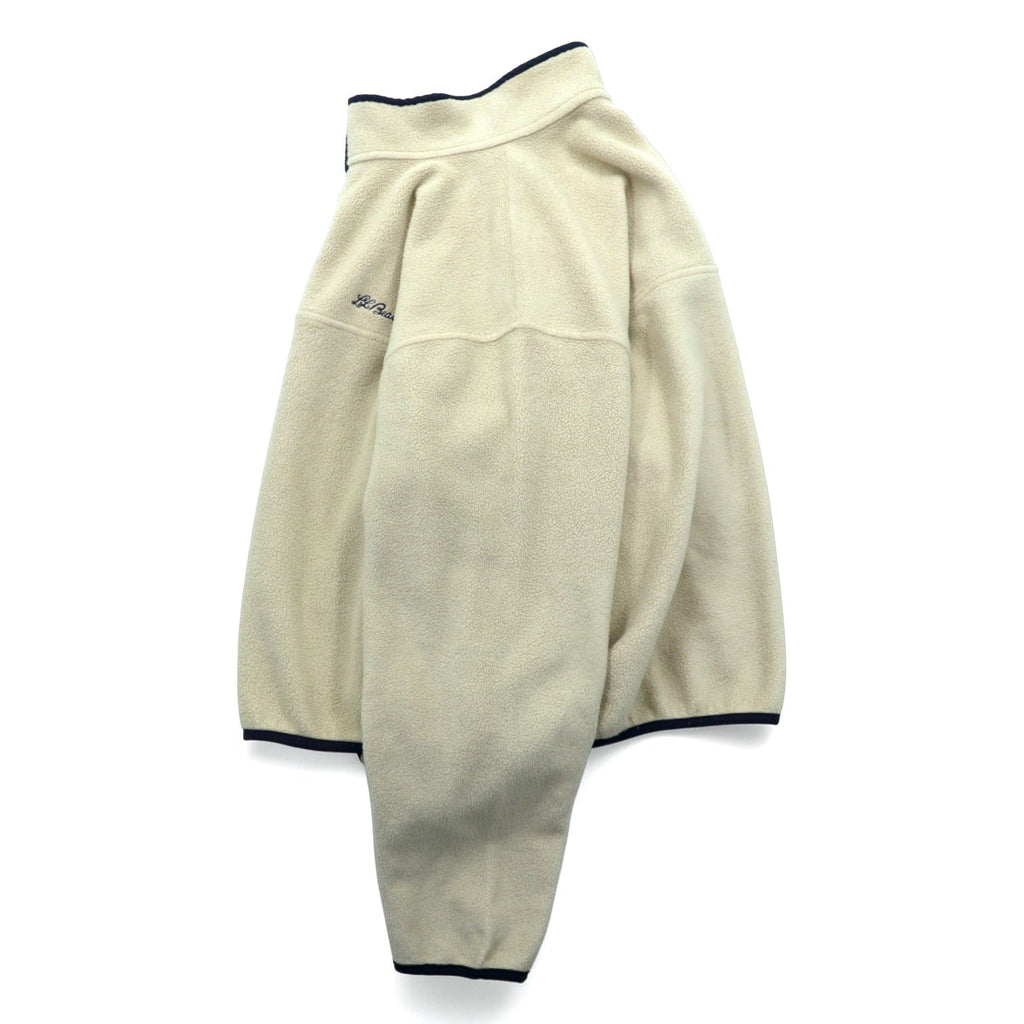 L.L.Bean 80s Snap-T Fleece Jacket, Size XL, with Cursive Logo and Embroidered Logo