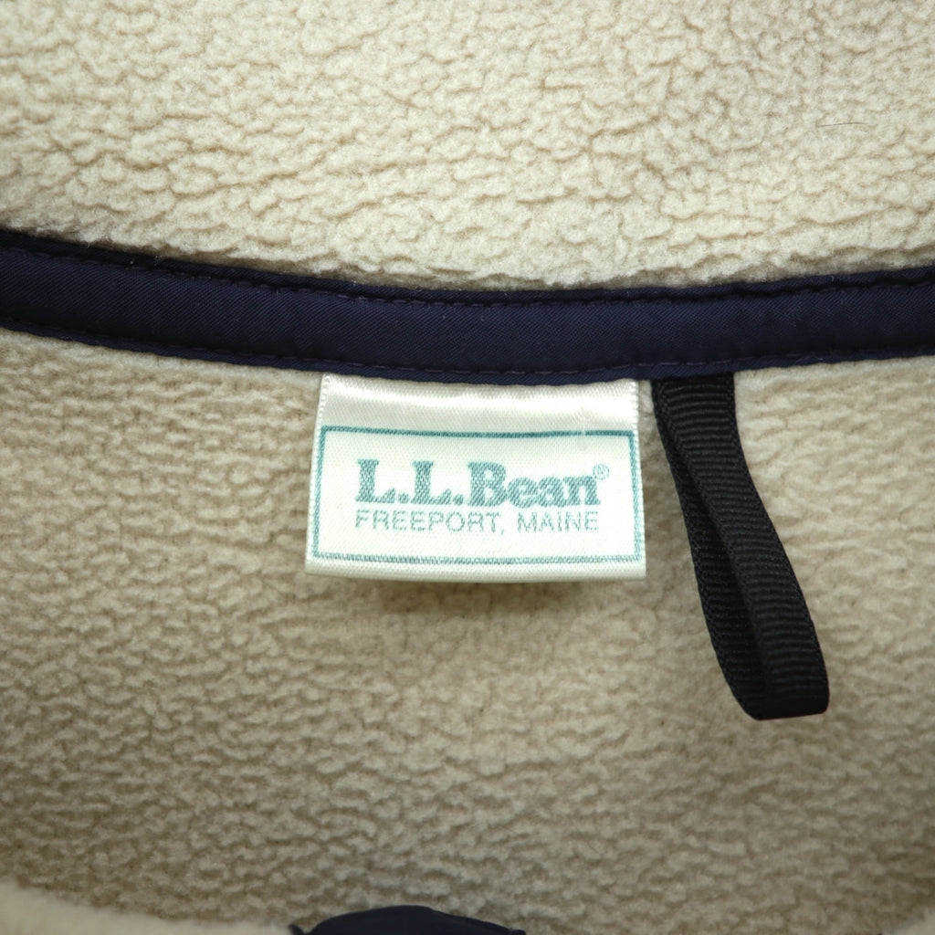 L.L.Bean 80s Snap-T Fleece Jacket, Size XL, with Cursive Logo and Embroidered Logo