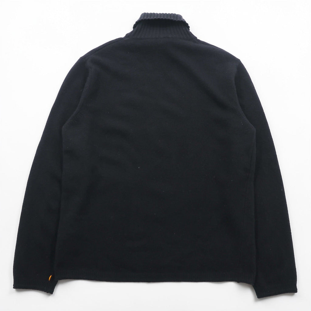HUGO BOSS turtleneck knit sweater, size XL and up, made of virgin wool