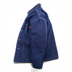 Dickies Denim Chore Coat Hunting Jacket L indigo blue 3494NB Corduroy Collar Blanket Lined