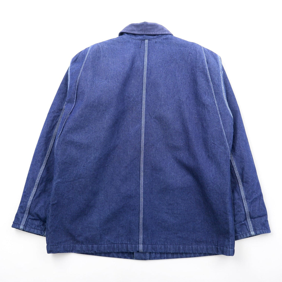 Dickies Denim Chore Coat Hunting Jacket L indigo blue 3494NB Corduroy Collar Blanket Lined