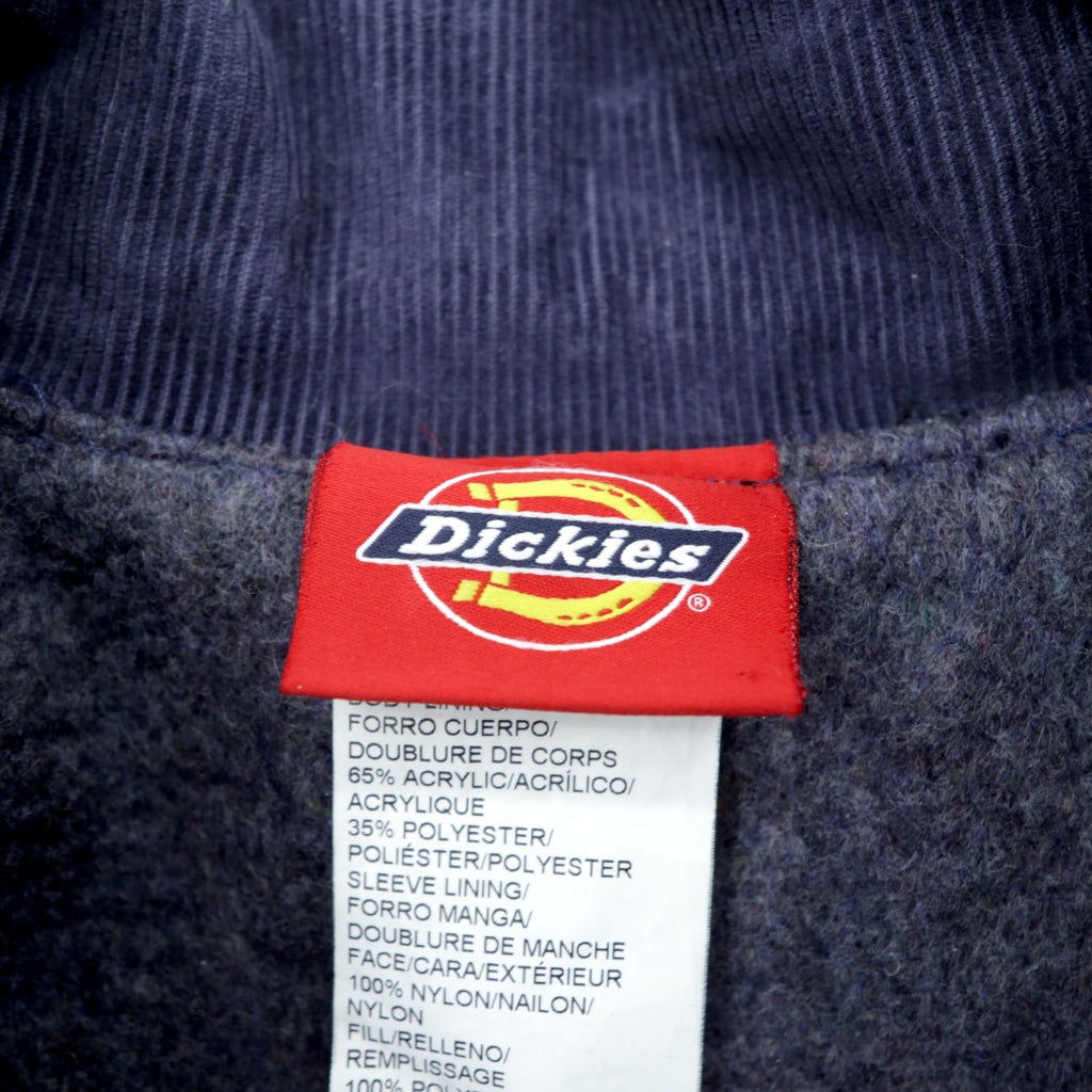 Dickies Denim Chore Coat Hunting Jacket L indigo blue 3494NB Corduroy Collar Blanket Lined