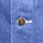 Dickies Denim Chore Coat Hunting Jacket L indigo blue 3494NB Corduroy Collar Blanket Lined