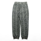 KAPITAL 日本製 フリース スウェットパンツ XL グレー パイソン 総柄 Fleece Snake Pattern Sweat Rib Pants K2311LP169