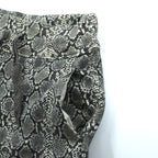 KAPITAL 日本製 フリース スウェットパンツ XL グレー パイソン 総柄 Fleece Snake Pattern Sweat Rib Pants K2311LP169