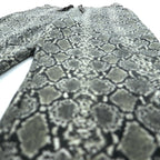 KAPITAL 日本製 フリース スウェットパンツ XL グレー パイソン 総柄 Fleece Snake Pattern Sweat Rib Pants K2311LP169