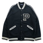 Polo Ralph Lauren レタード スタジャン スウェット L ブラック ワッペン P リブライン