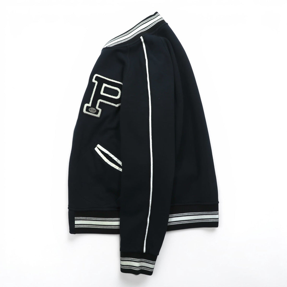 Polo Ralph Lauren レタード スタジャン スウェット L ブラック ワッペン P リブライン