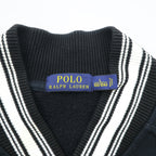 Polo Ralph Lauren レタード スタジャン スウェット L ブラック ワッペン P リブライン