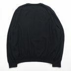 Polo Ralph Lauren メリノウール ニット セーター 2XL ブラック WASHABLE MERINO WOOL スモールポニー ロゴ 刺繍