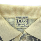 HUGO BOSS 90s Vintage Polo Knit Sweater XL - Twenty, Paisley Pattern