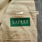 LAUREN RALPH LAUREN ツイード 2B テーラードジャケット ブレザー L グレンチェック 千鳥格子