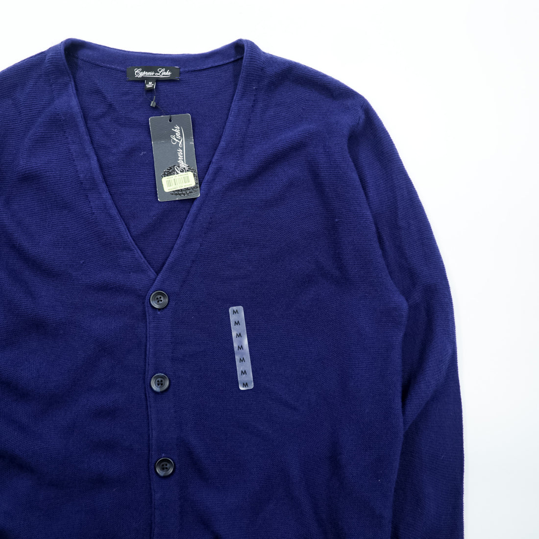VINTAGE Knit Cardigan M Cypress Links Unused