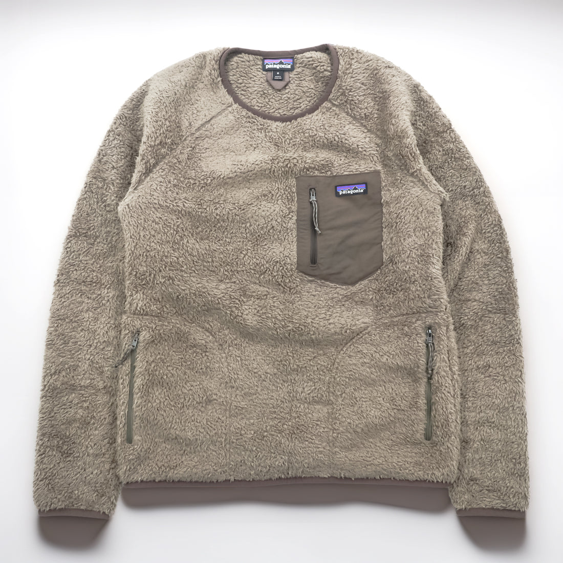 Patagonia Men's Los Gatos Crew Fleece Pullover Toasted Taupe Size M 25895 FA22