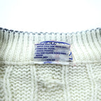 Vintage LACOSTE 70s Knit Cardigan M IZOD Spool Tag Tricolor