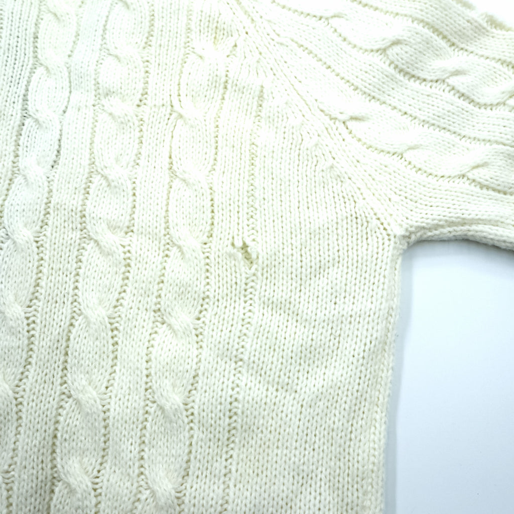 Vintage LACOSTE 70s Knit Cardigan M IZOD Spool Tag Tricolor