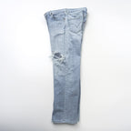 Levi's 533 ダメージ加工 クラッシュ デニムパンツ ジーンズ M インディゴ ボタン裏359 廃番 極東 フィリピン製