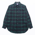 PENDLETON 70年代 USA製 ヴィンテージ ブラックウォッチ ウール フランネルシャツ M チェック ネイビー グリーン