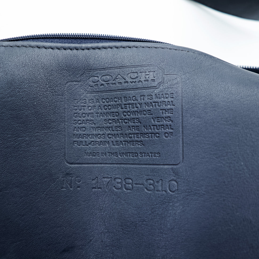 COACH USA製 ヴィンテージ オールドコーチ ショルダーバッグ バケツ型 グローブレザー 1738-310